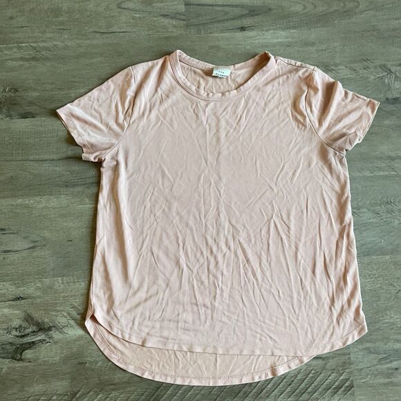A New Day Short Sleeve Shirt Pink Medium - Picture 1 of 4